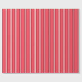 Timeless Red Stripes Classic ラッピングペーパー (フラット)