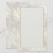 Timeless Refined Modern Luxury Marble 便箋 (正面/裏面)