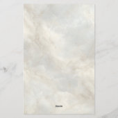 Timeless Refined Modern Luxury Marble 便箋 (裏面)