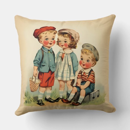 Timeless Retro Kids クッション (裏面)