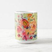 Timeless retro style decorative botanical painting コーヒーマグカップ (中央)