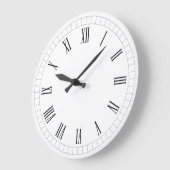 Timeless Roman Numeral Wall Clock ラージ壁時計 (傾斜)