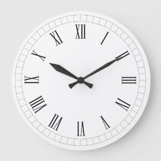 Timeless Roman Numeral Wall Clock ラージ壁時計