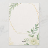 Timeless Romance Elegant Wedding Invitation 招待状 (裏面)