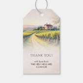 Timeless Romantic Vineyard Rustic Wedding ギフトタグ (正面)