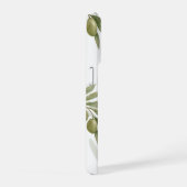 Timeless Sage Olive Wataercolor Chic  iPhoneケース (右側面)