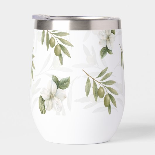 Timeless Sage Olive Watercolor Chic (右面)