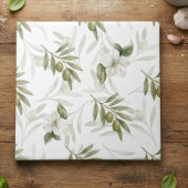 Timeless Sage Olive Watercolor Chic  タイル