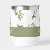 Timeless Sage Olive Watercolor Chic Name (左面)