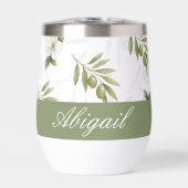 Timeless Sage Olive Watercolor Chic Name (正面)