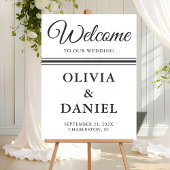 Timeless Script Wedding Welcome Sign アクリルサイン