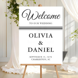 Timeless Script Wedding Welcome Sign アクリルサイン