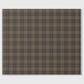 Timeless Tartan Plaid Brown Gray Ralph Christmas ラッピングペーパー (フラット)