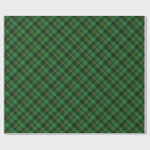 Timeless Tartan Plaid Green Black Ralph Christmas ラッピングペーパー (フラット)