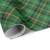 Timeless Tartan Plaid Green Black Ralph Christmas ラッピングペーパー (ロールコーナー)