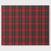 Timeless Tartan Plaid Red Black Ralph Christmas ラッピングペーパー (フラット)