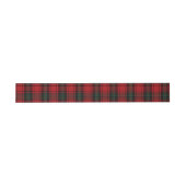 Timeless Tartan Plaid Red Black Ralph Christmas 招待状ベリーバンド (フラット)
