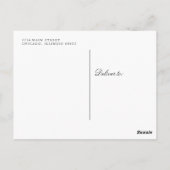 Timeless Thank Youポストカード ポストカード (裏面)