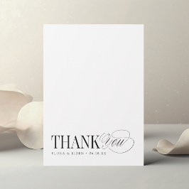 Timeless Thank You Personalized Stationery ノートカード