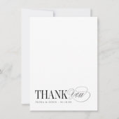 Timeless Thank You Personalized Stationery ノートカード (正面)