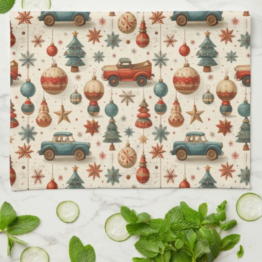 Timeless Toy Car キッチンタオル (折り畳み)