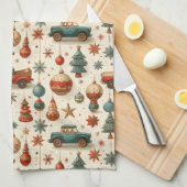 Timeless Toy Car キッチンタオル (四つ折り)