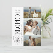 Timeless Typography 3 photo We Eloped Reception 招待状 (スタンド正面)