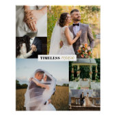 Timeless Wedding Customizable Collage ポスター (正面)
