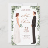 Timeless Wedding Invitation Elegant Classic Design 招待状 (正面)