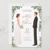 Timeless Wedding Invitation Elegant Classic Design 招待状 (裏面)