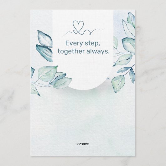 Timeless Wedding Invitation | Elegant Minimal  招待状 (裏面)