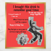 Timeless Wine Labels for Nostalgic Moments! ワインラベル (シングルラベル)