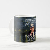 TimeMachine Travel Vacations Jan 6th Riots Time コーヒーマグカップ (正面左)