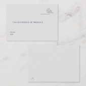 Timepiece- Minimalist Marriage Witness Enclosure エンクロージャーカード (正面/裏面)