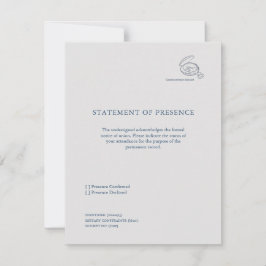 Timepiece- Minimalist Union Announcement 出欠カード