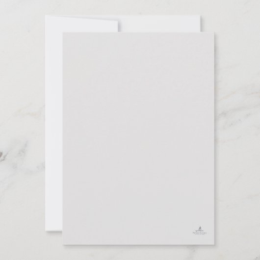 Timepiece- Minimalist Union Announcement  招待状 (裏面)