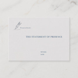 Timepiece - Minimalist Wedding Enclosure 名刺