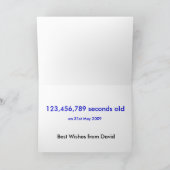 timepodz – ご存じなかったと思いますが カード (内部)