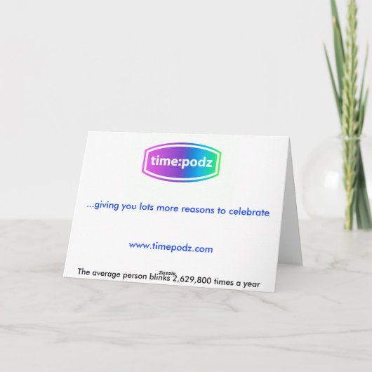 Timepodz rainbow card - 18歳(blinks) カード (裏面)