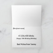 Timepodz rainbow card - 18歳(blinks) カード (内部)