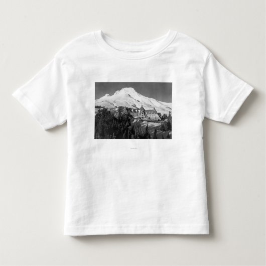 TimerlineロッジおよびMt.のフードの写真 トドラーTシャツ (正面)