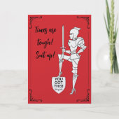 "Times Are Tough - Suit Up!" Card カード (正面)