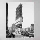 Times Building Under Construction, New York: 1904 ポスター (正面)