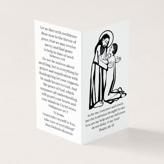 Times of Trouble prayer card (外部)