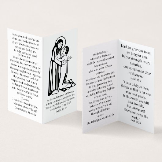 Times of Trouble prayer card (内部&外部)