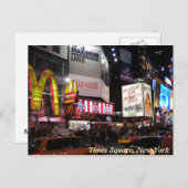 Times Square by nightはがき ポストカード (正面/裏面)
