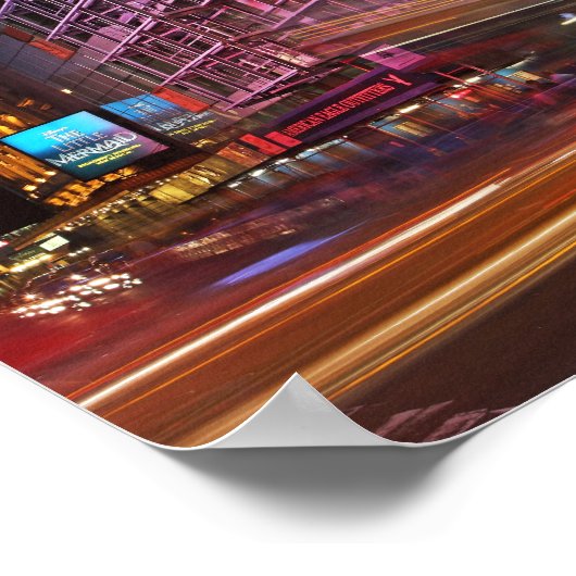 Times Square by Night Panorama Poster ポスター (角)