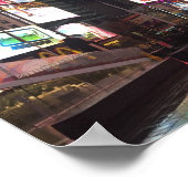 Times Square New York City NYC Neon Signs Photo ポスター (角)