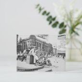 Times Square, New York City, World War 2 Era写真 ポストカード (スタンド正面)