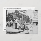 Times Square, New York City, World War 2 Era写真 ポストカード (正面/裏面)